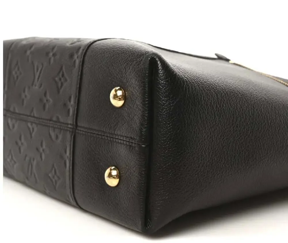 💋Louis Vuitton Melie Monogram Empreinte Leather Hobo Bag Noir Black
